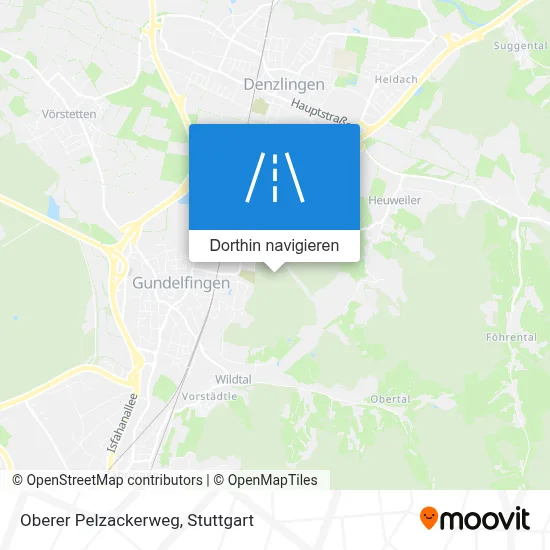 Oberer Pelzackerweg Karte
