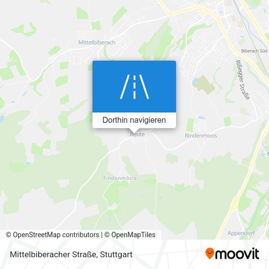 Mittelbiberacher Straße Karte