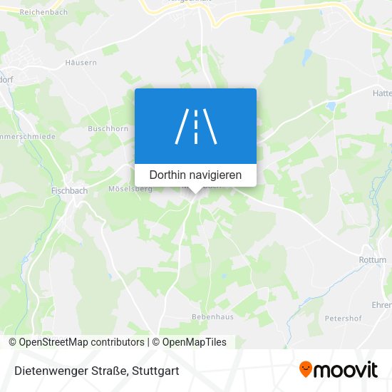 Dietenwenger Straße Karte