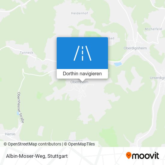 Albin-Moser-Weg Karte