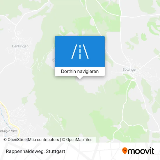 Rappenhaldeweg Karte