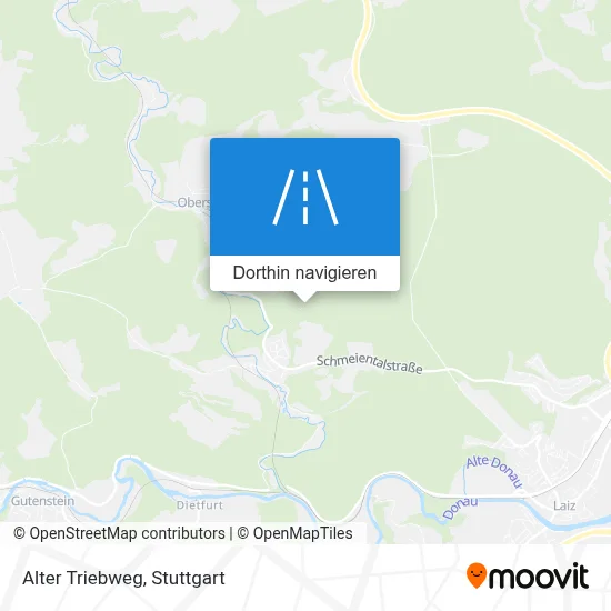 Alter Triebweg Karte