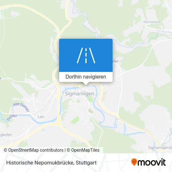 Historische Nepomukbrücke Karte
