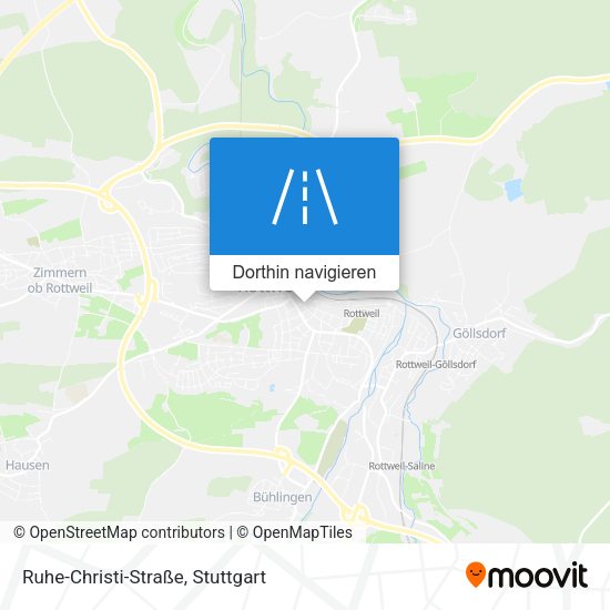Ruhe-Christi-Straße Karte