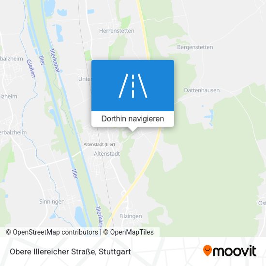 Obere Illereicher Straße Karte