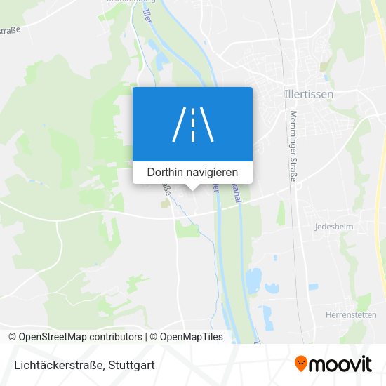 Lichtäckerstraße Karte