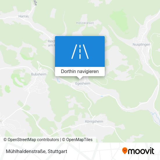 Mühlhaldenstraße Karte