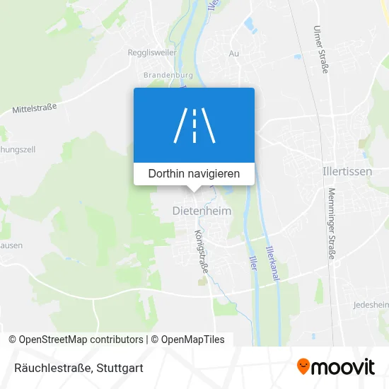 Räuchlestraße Karte