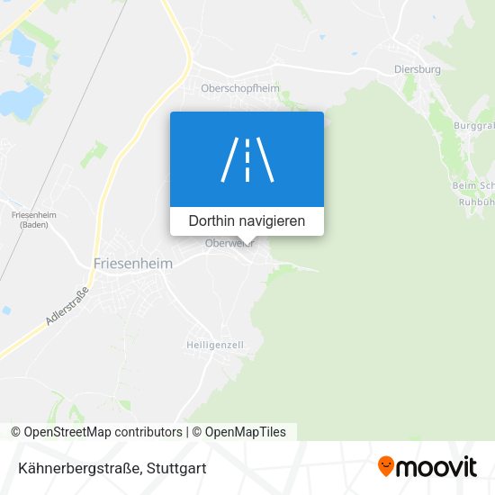 Kähnerbergstraße Karte