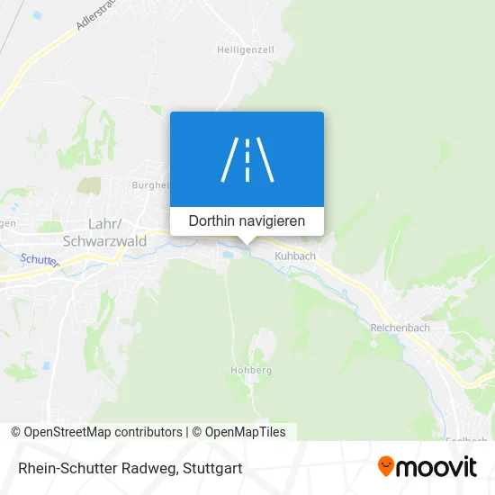 Rhein-Schutter Radweg Karte