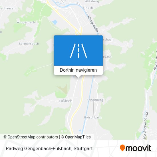 Radweg Gengenbach-Fußbach Karte