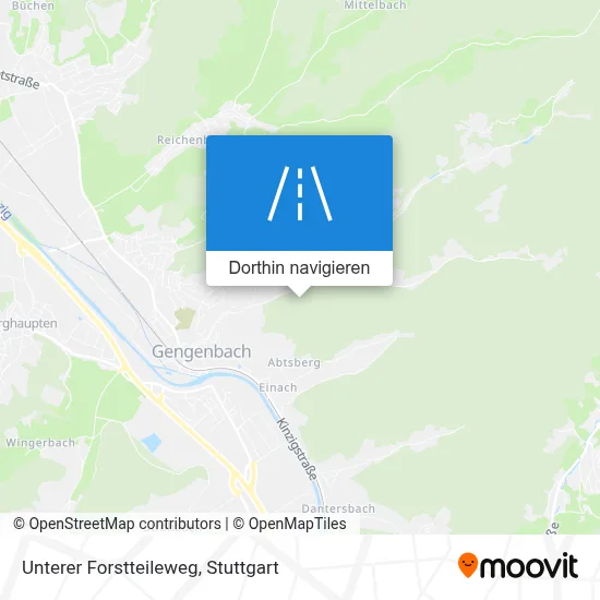 Unterer Forstteileweg Karte