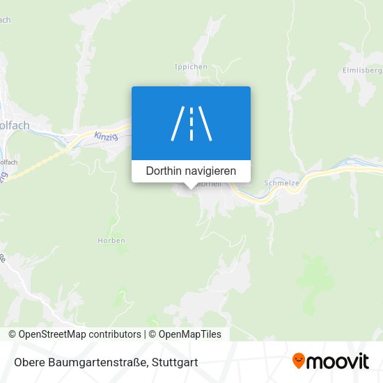 Obere Baumgartenstraße Karte