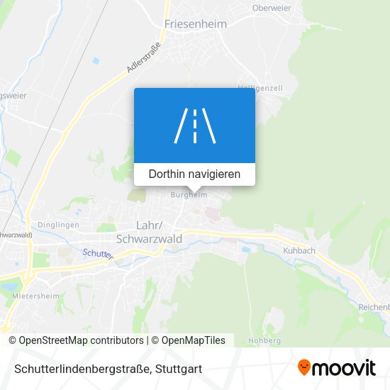 Schutterlindenbergstraße Karte