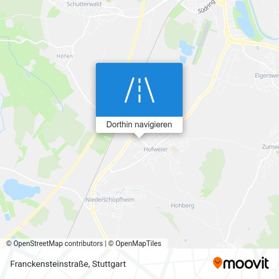 Franckensteinstraße Karte