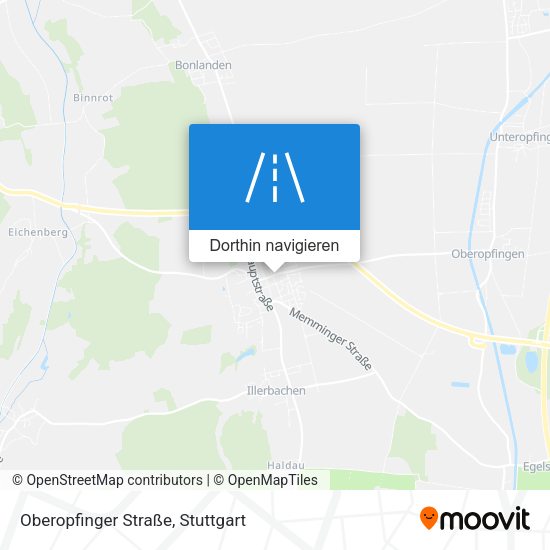 Oberopfinger Straße Karte