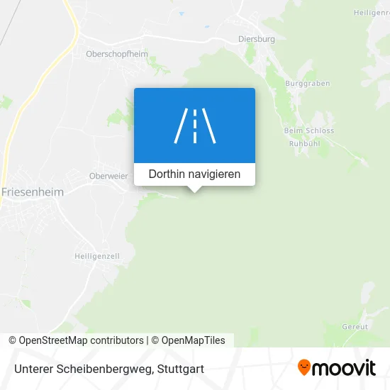 Unterer Scheibenbergweg Karte
