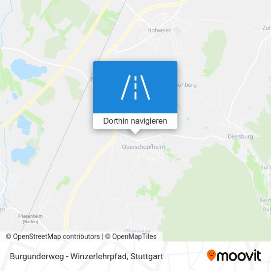 Burgunderweg - Winzerlehrpfad Karte