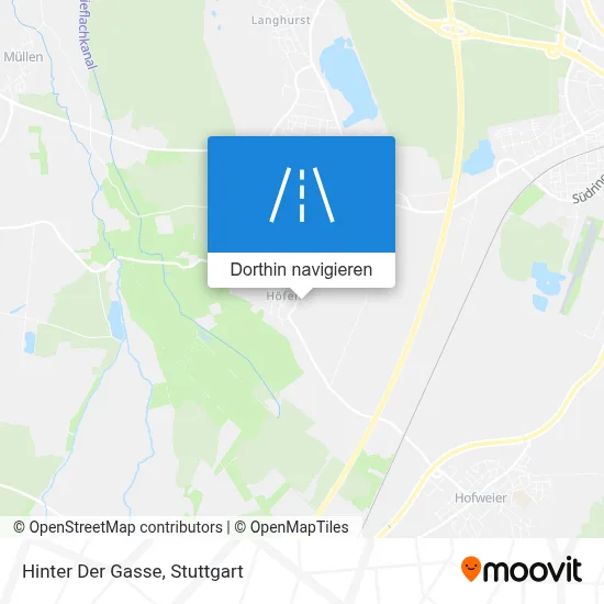 Hinter Der Gasse Karte