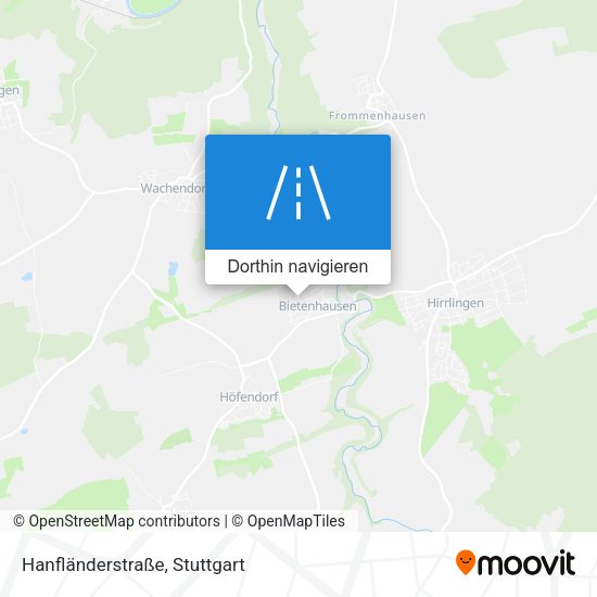 Hanfländerstraße Karte