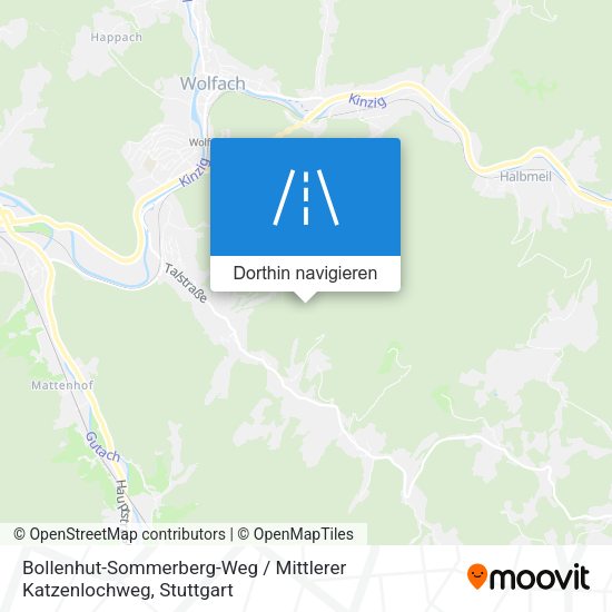 Bollenhut-Sommerberg-Weg / Mittlerer Katzenlochweg Karte