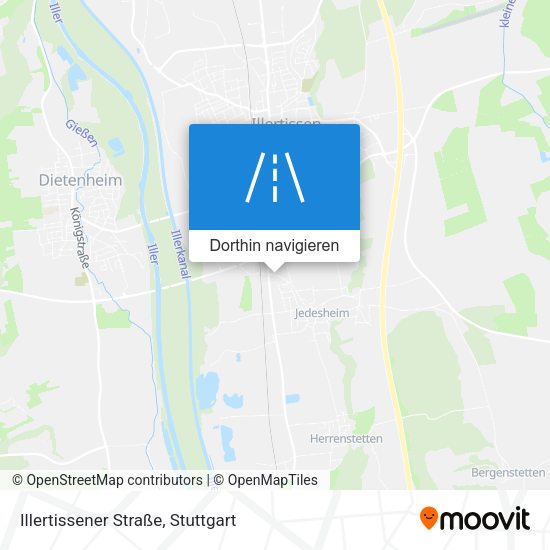 Illertissener Straße Karte