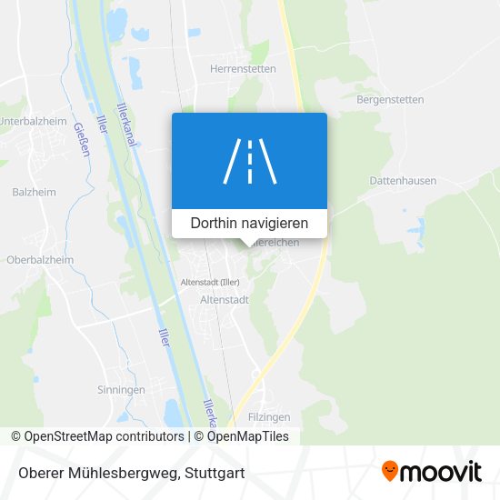 Oberer Mühlesbergweg Karte