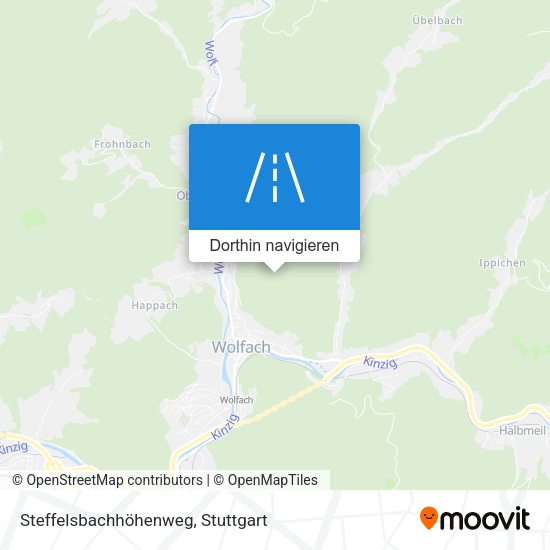 Steffelsbachhöhenweg Karte