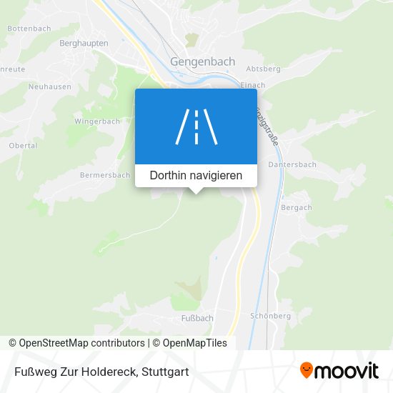 Fußweg Zur Holdereck Karte