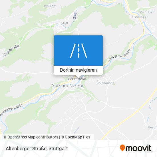 Altenberger Straße Karte