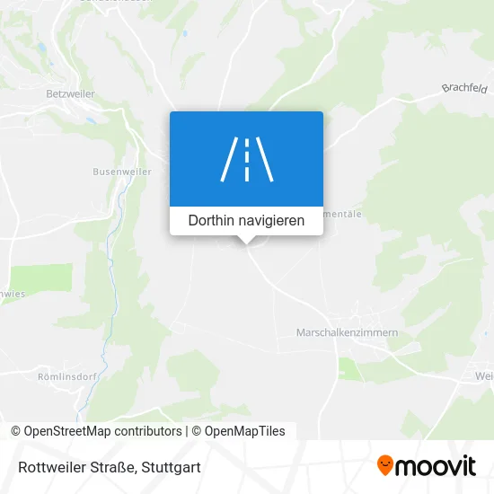 Rottweiler Straße Karte