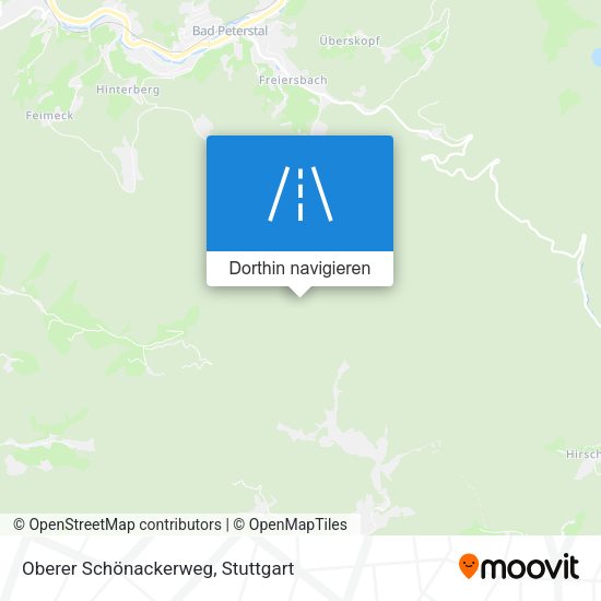 Oberer Schönackerweg Karte