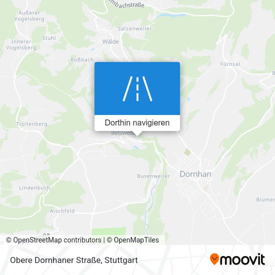 Obere Dornhaner Straße Karte