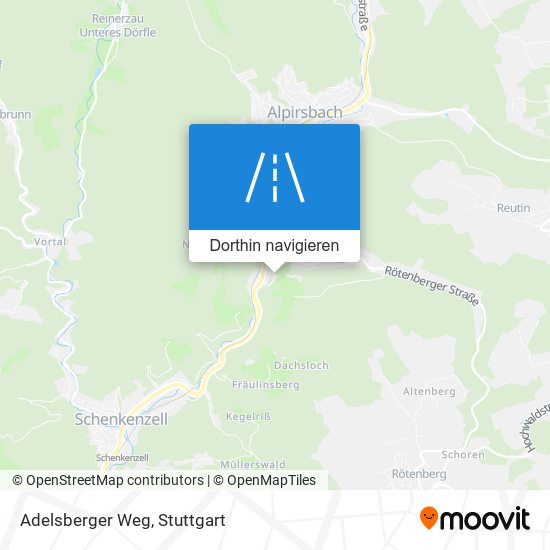 Adelsberger Weg Karte