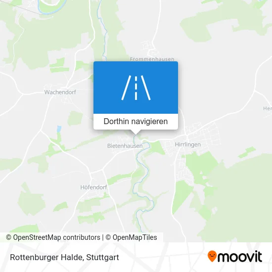 Rottenburger Halde Karte