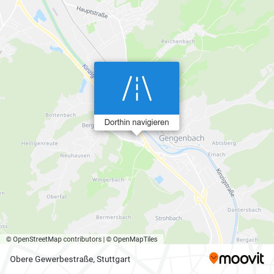 Obere Gewerbestraße Karte