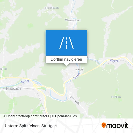 Unterm Spitzfelsen Karte