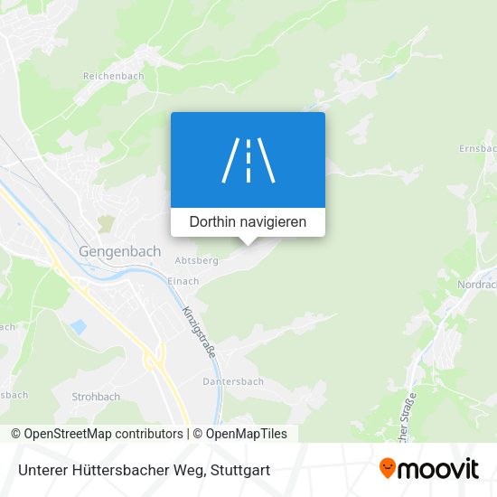 Unterer Hüttersbacher Weg Karte