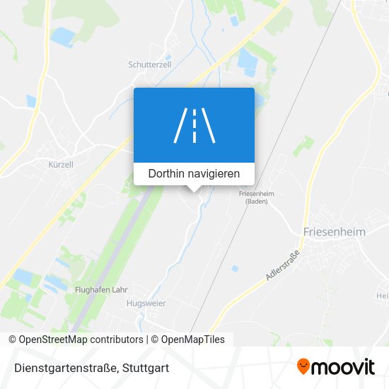 Dienstgartenstraße Karte
