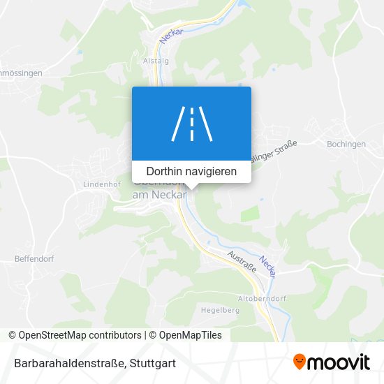 Barbarahaldenstraße Karte