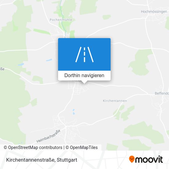 Kirchentannenstraße Karte