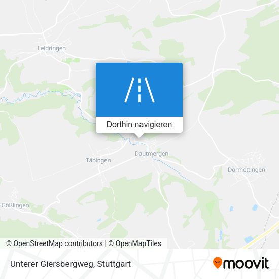 Unterer Giersbergweg Karte