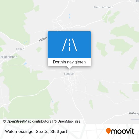 Waldmössinger Straße Karte