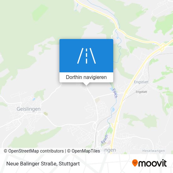 Neue Balinger Straße Karte