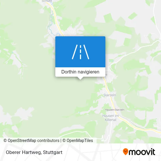 Oberer Hartweg Karte