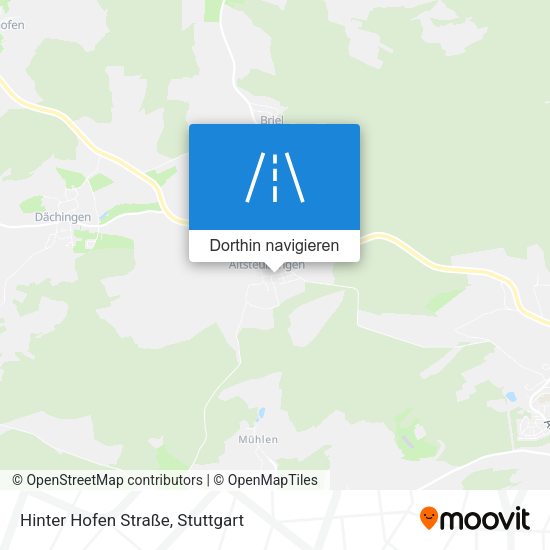 Hinter Hofen Straße Karte