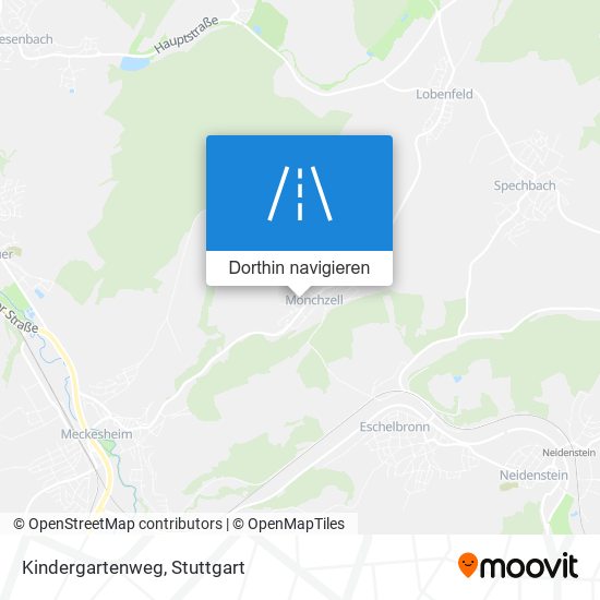 Kindergartenweg Karte