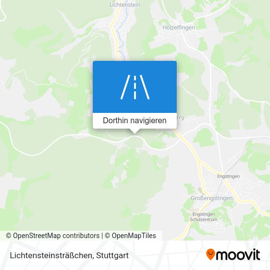 Lichtensteinsträßchen Karte