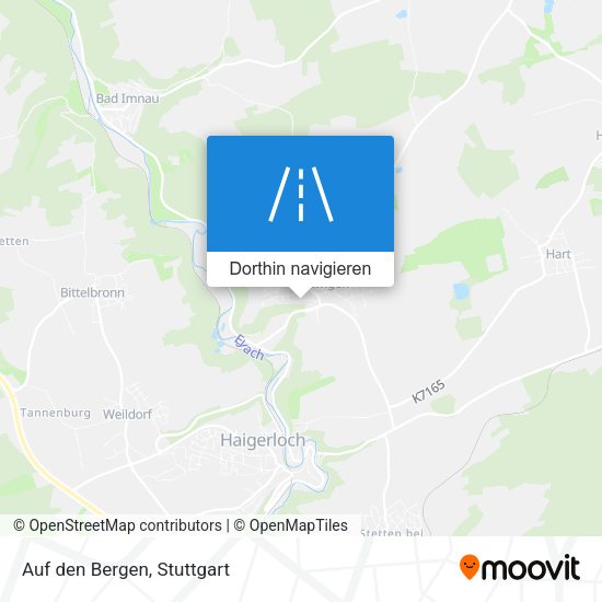 Auf den Bergen Karte