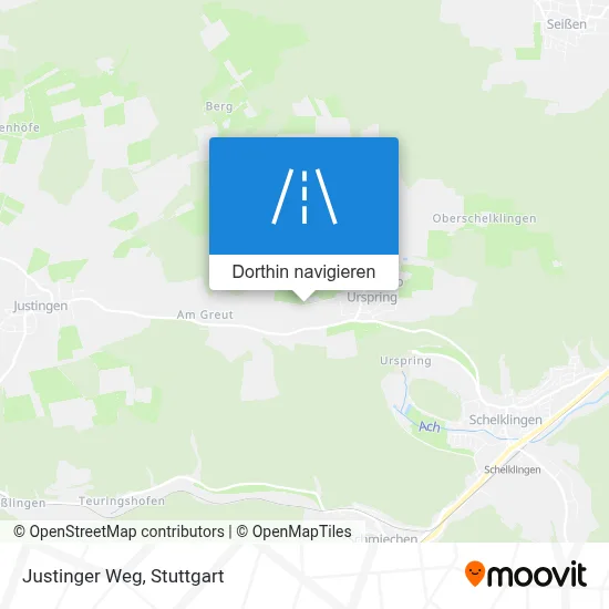 Justinger Weg Karte
